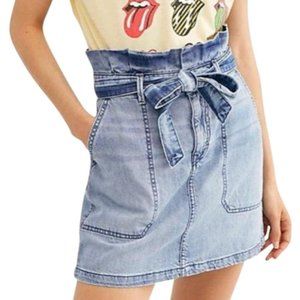 Free People Splendor in the Grass Denim Skirt